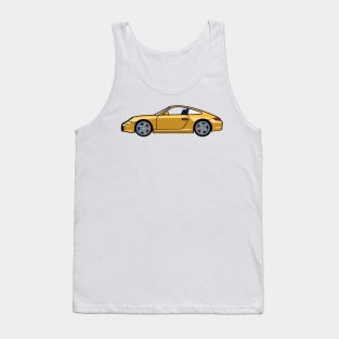 Porsche 911 997 Carrera S Speed Yellow Tank Top